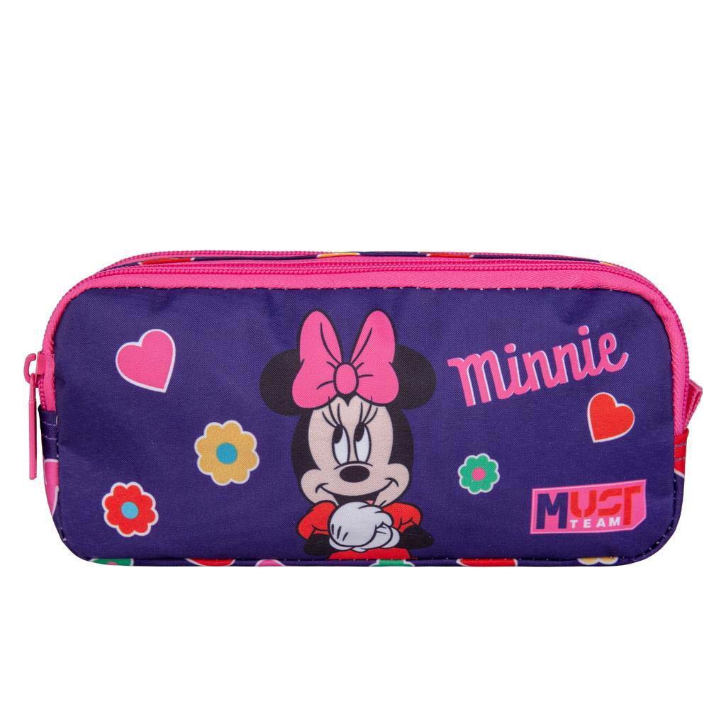 imagen de Luna: Estuche cilíndrico de 2 niveles de Must Team Cuki Minnie Mouse 21x6x9cm 1