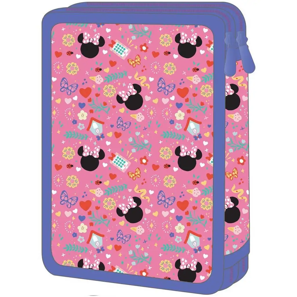 imagen de Luna: Estuche de lápices de dos niveles de Minnie Mouse 2