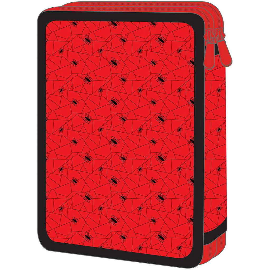 imagen de Luna: Estuche de lápices relleno de 2 niveles con diseño de Spider-Man 15x5x21 cm 2