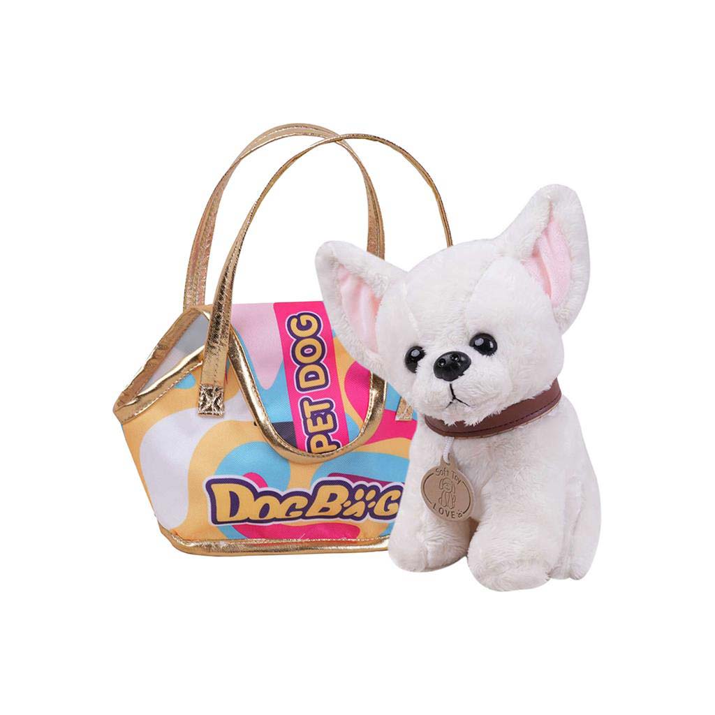 imagen de Luna: Familia de Mascotas Perrito de Peluche en Bolsa de Perro 20cm 2
