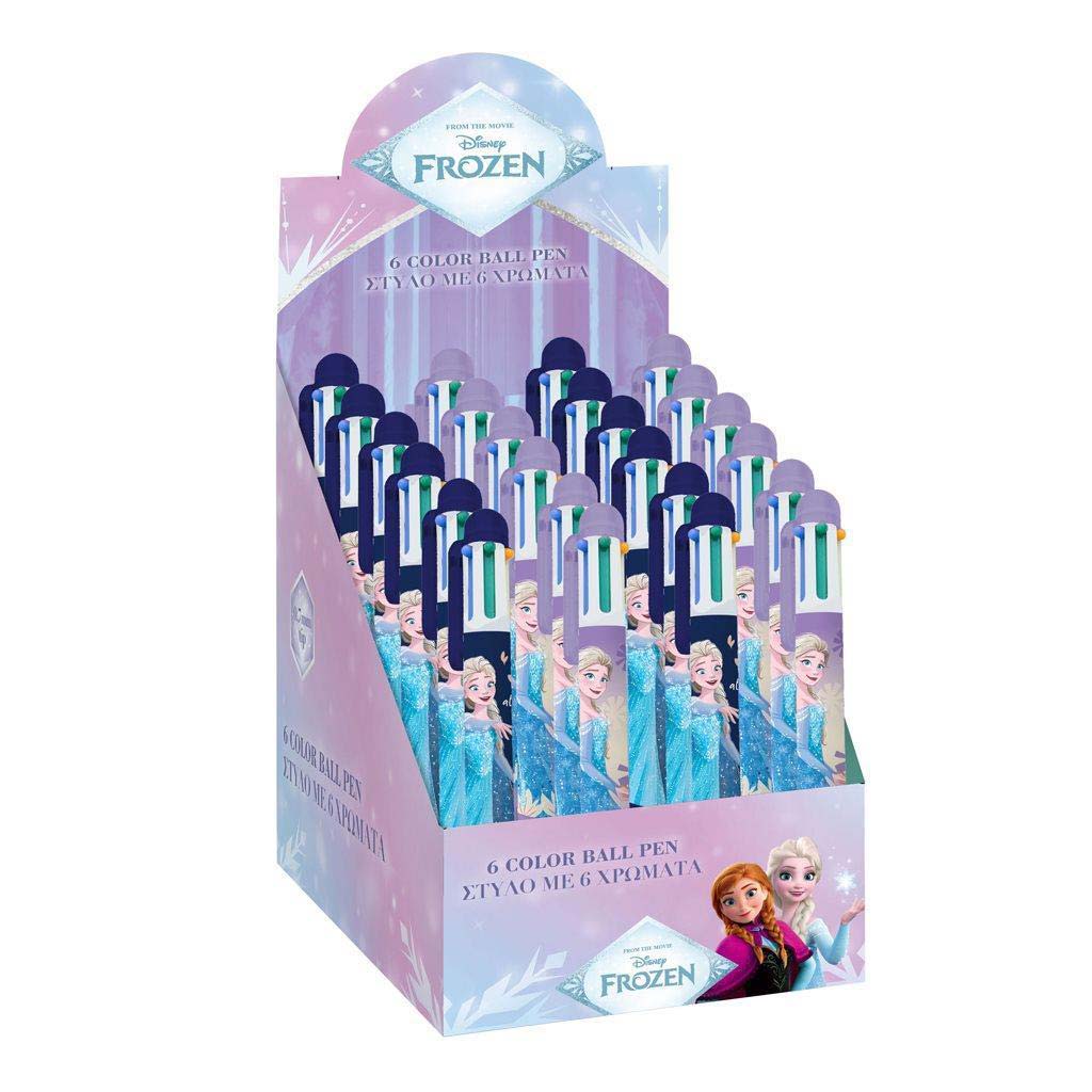 imagen de Luna: Frozen 2 bolígrafo de 6 colores varios 1ud 1