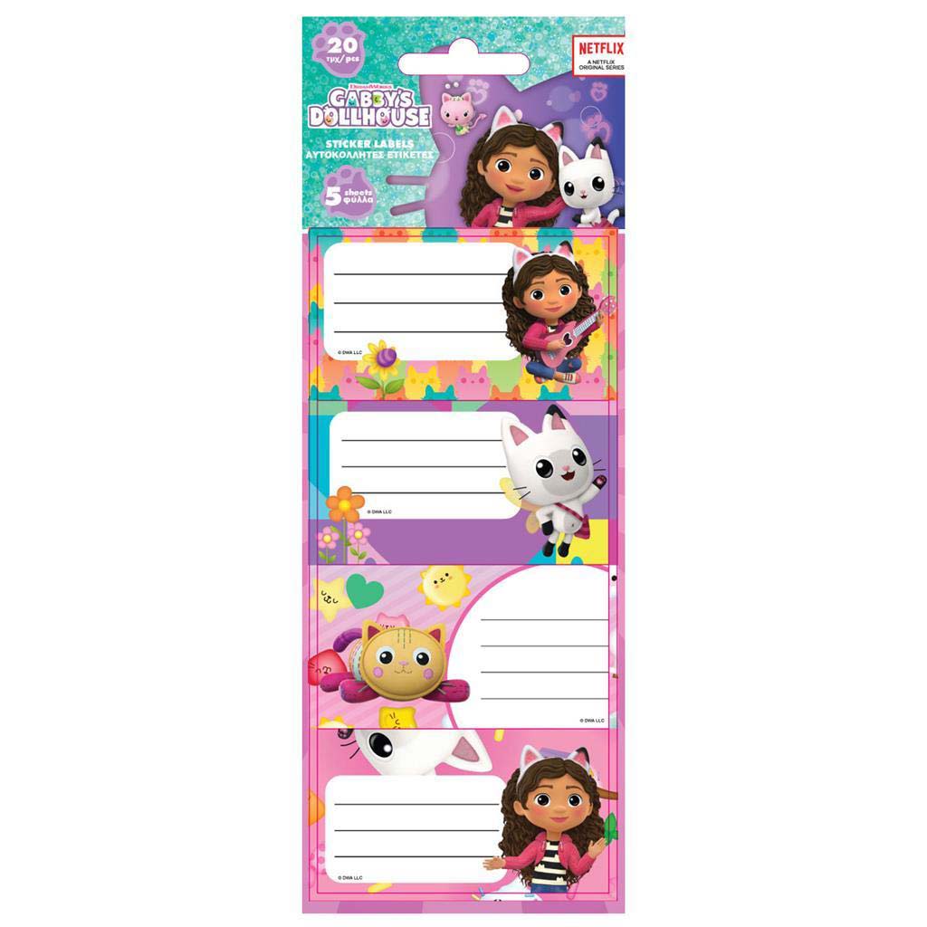 imagen de Luna: Gabi casa de muñecas etiqueta para cuadernos set de 20 unidades 1