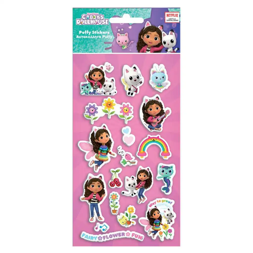 imagen de Luna: Gabi casa de muñecas set de pegatinas 3D en relieve de 10x22cm 1
