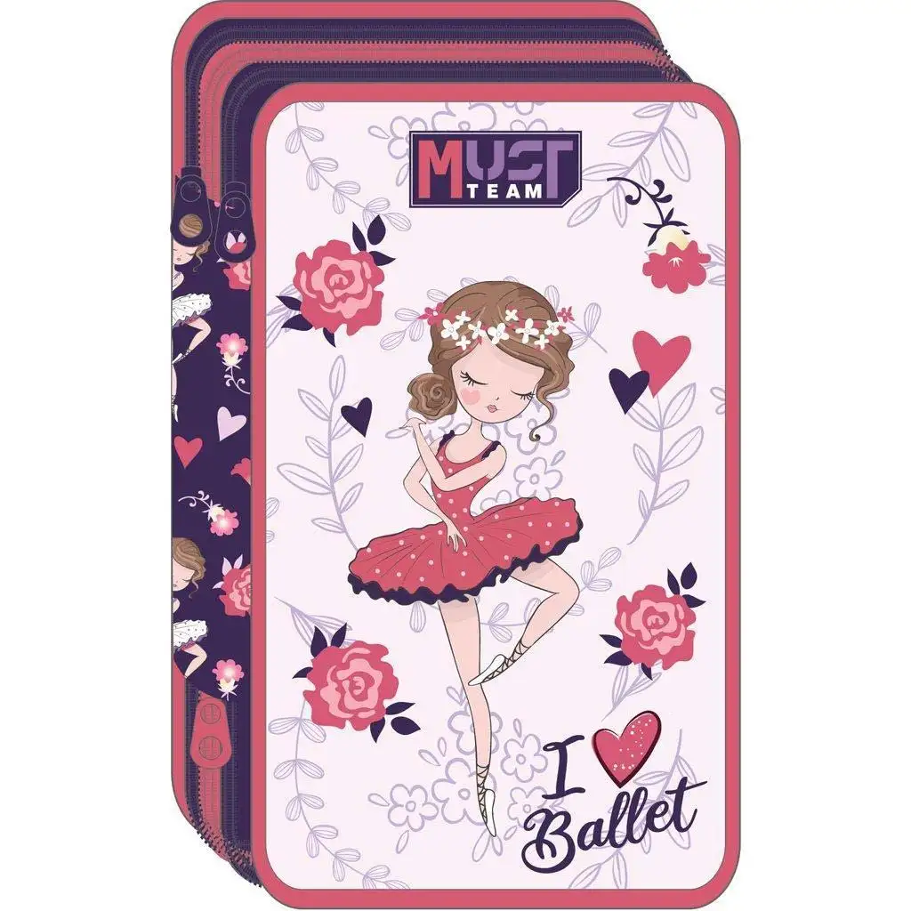 imagen de Luna: I Love Ballet estuche de lápices de 3 niveles 1