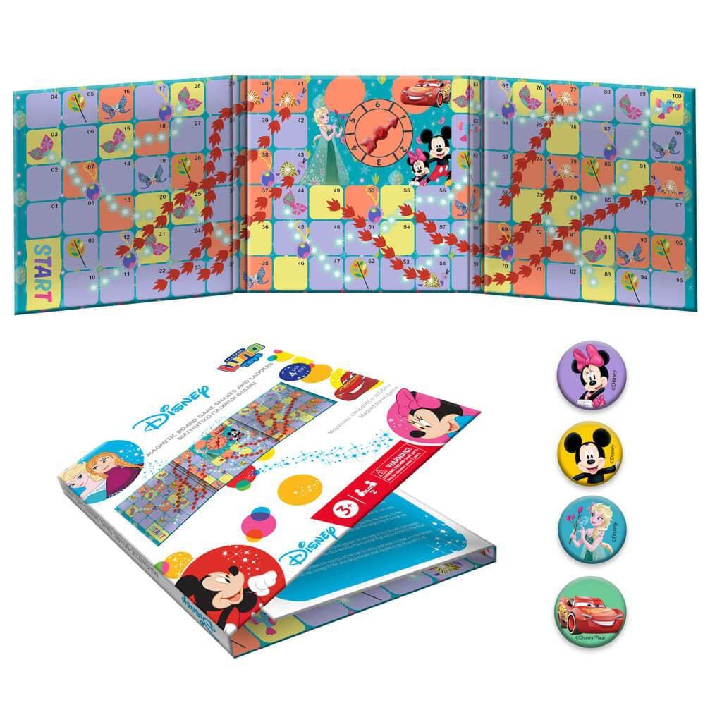 imagen de Luna: Juego de mesa de Serpientes y Escaleras magnético plegable con héroes de Disney 1