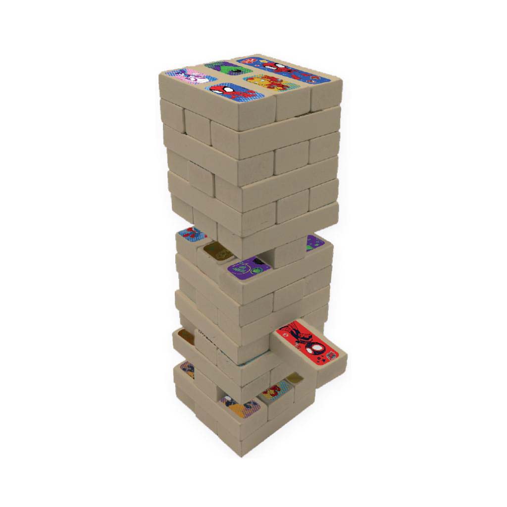 imagen de Luna: Juego de mesa Marvel Spidey 3 en 1 - Jenga, Dominó y Juego de Memoria 2