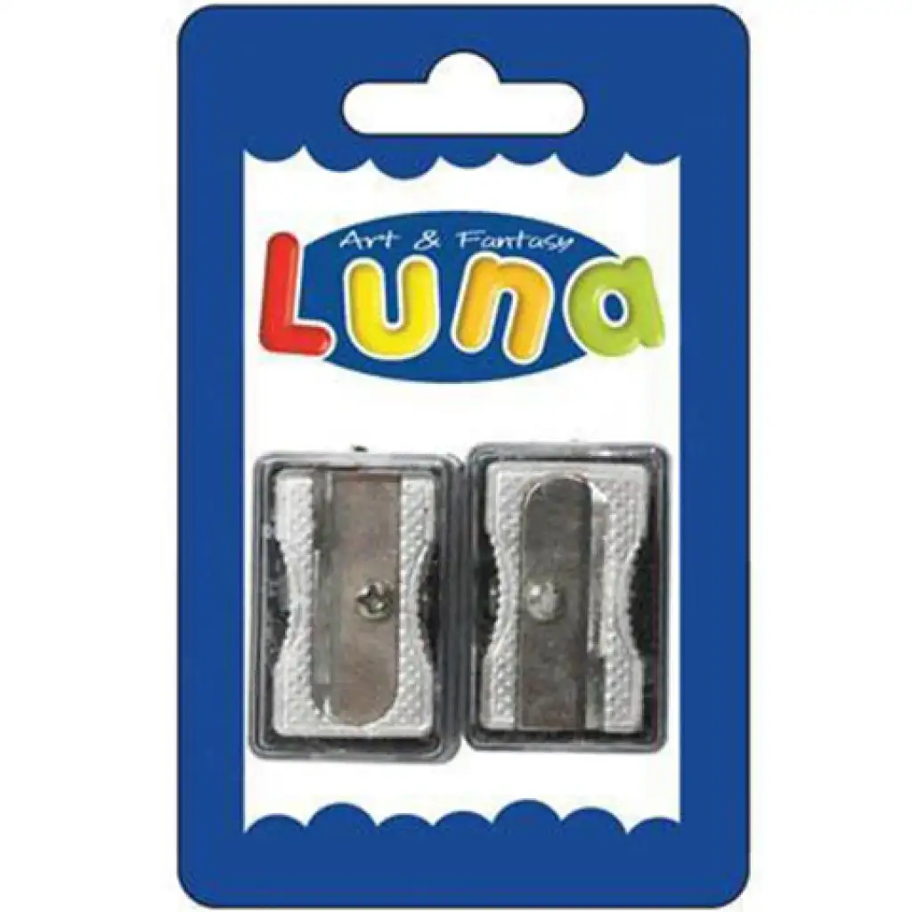 imagen de Luna: Juego de sacapuntas de metal de 2 piezas 1