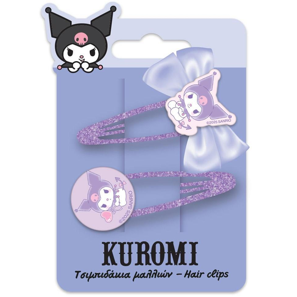 imagen de Luna: Kuromi set de 2 horquillas 1
