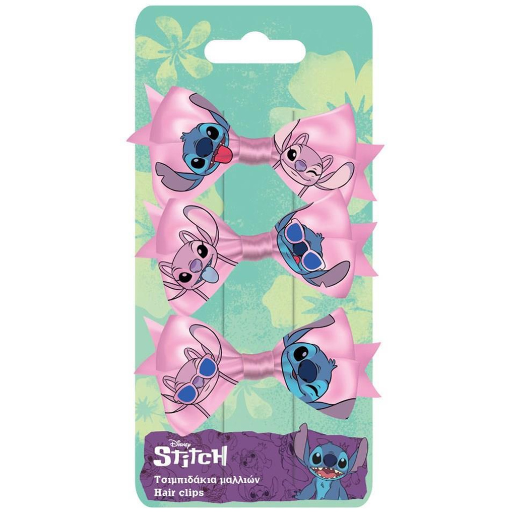 imagen de Luna: Lilo & Stitch set de 3 horquillas con lazo 1