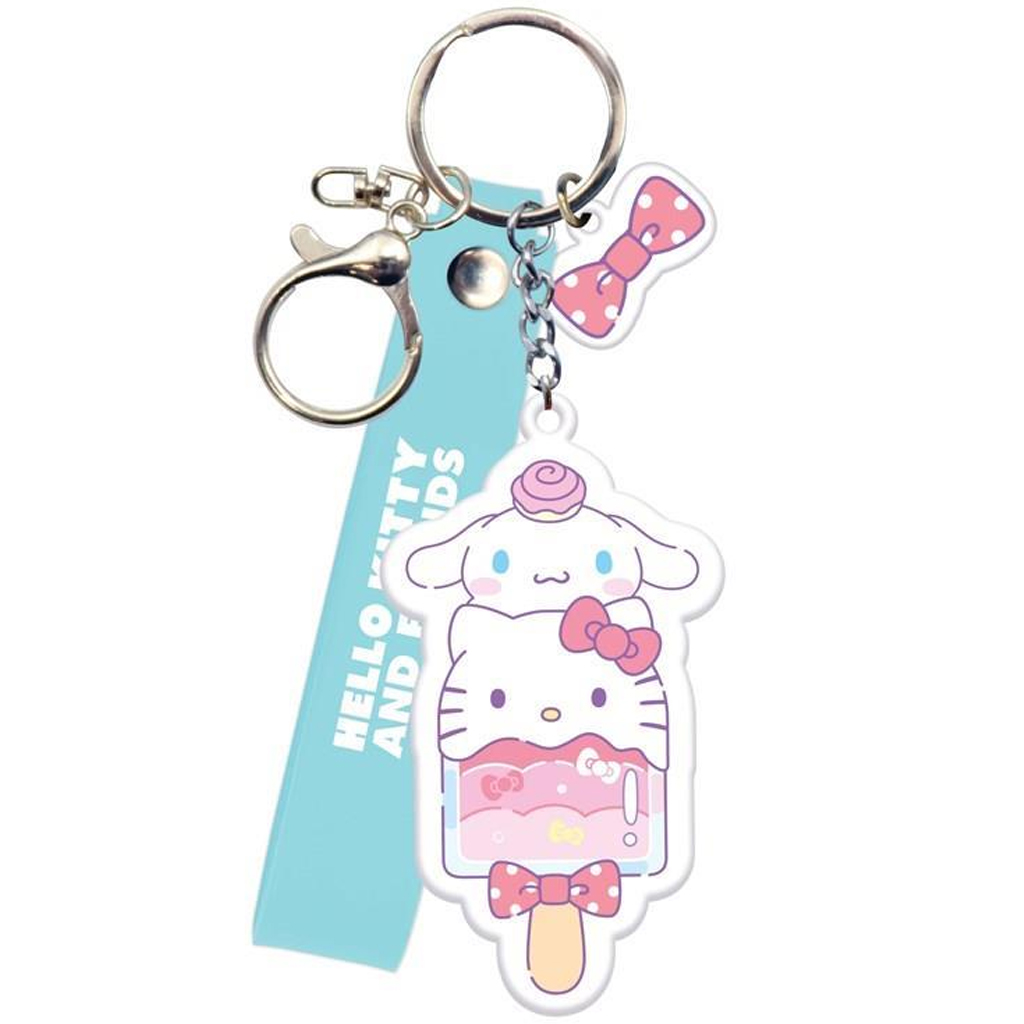 imagen de Luna: Llavero de Hello Kitty y Cinnamoroll 1