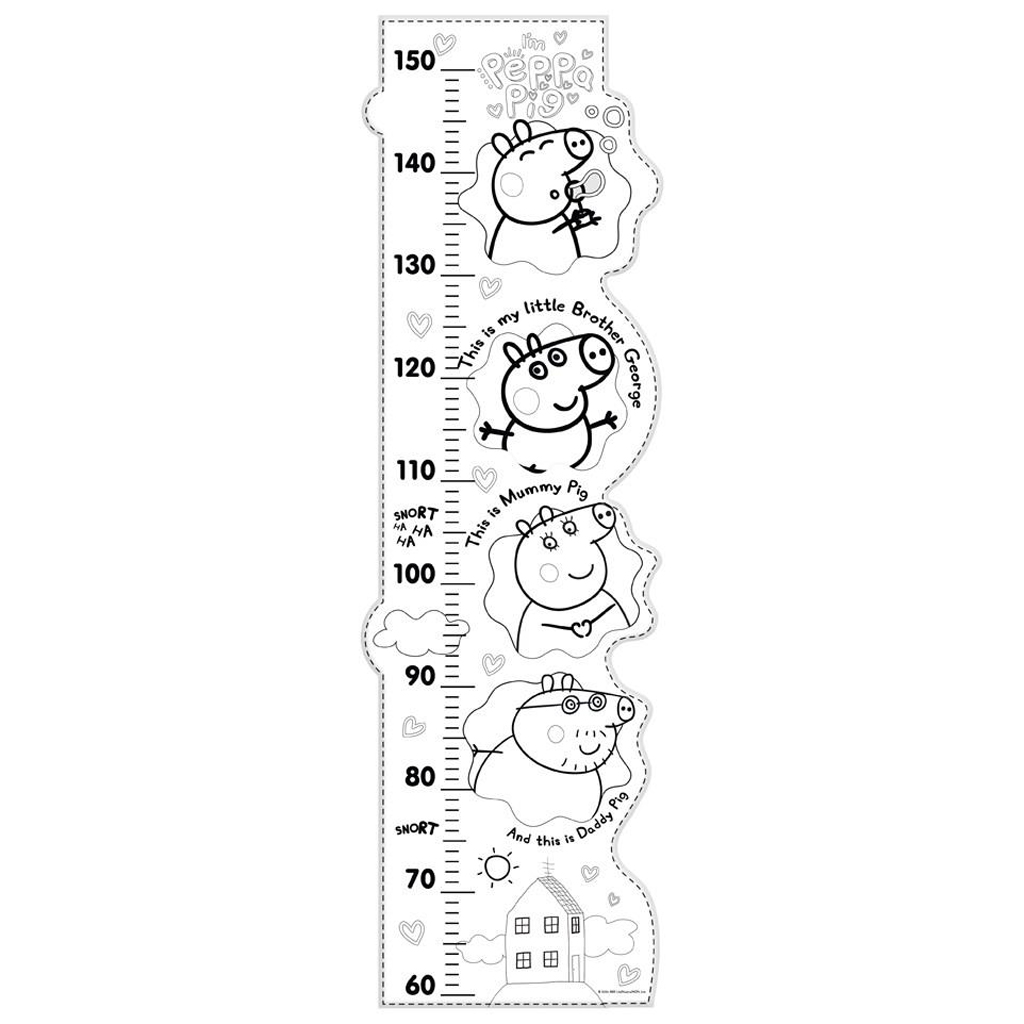 imagen de Luna: Medidor de altura de Peppa cerdo para colorear 25 piezas maxi puzzle 3