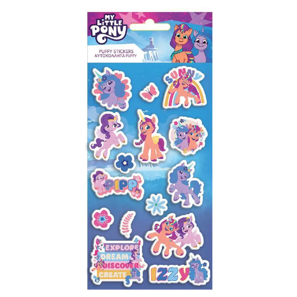 imagen de Luna: Mi pequeño pony set de pegatinas 3D en relieve de 10x22cm 1