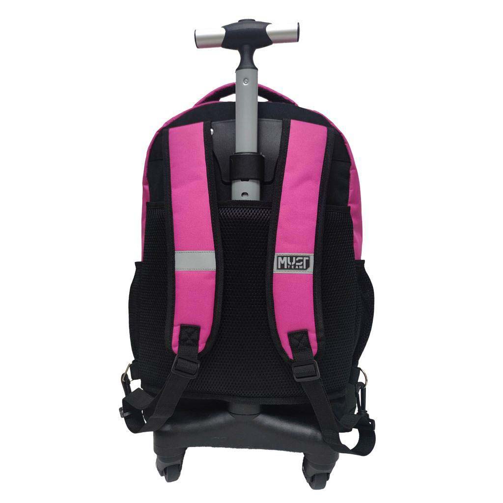 imagen de Luna: Mochila con ruedas Must Team Pink de 3 compartimentos, mochila 31x24x45cm 2