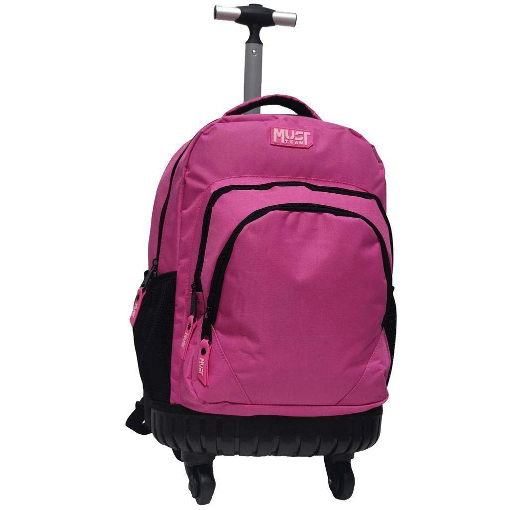 imagen de Luna: Mochila con ruedas Must Team Pink de 3 compartimentos, mochila 31x24x45cm 1