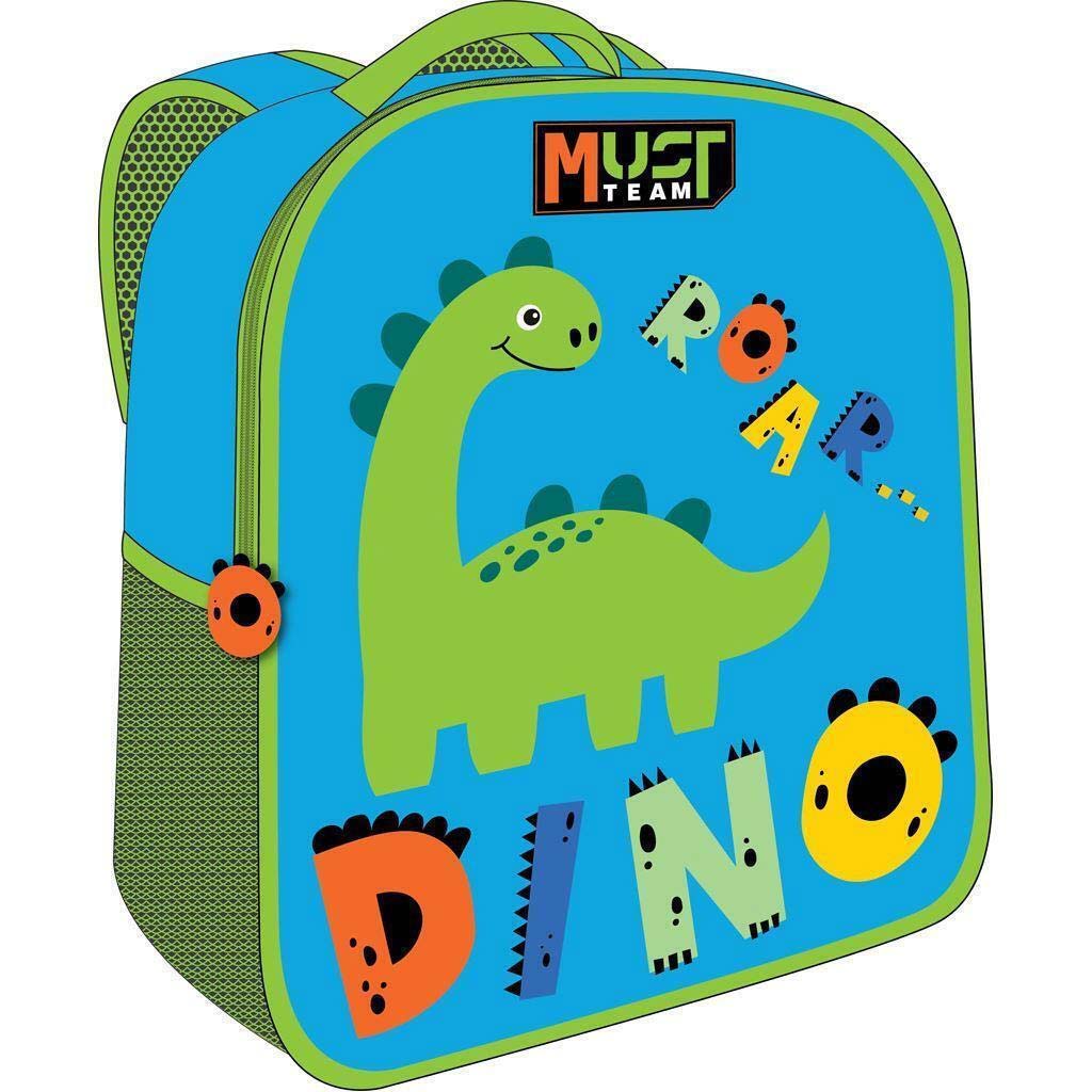 imagen de Luna: Mochila de jardín de infantes con diseño de dinosaurio 3D 26x10x32cm 1