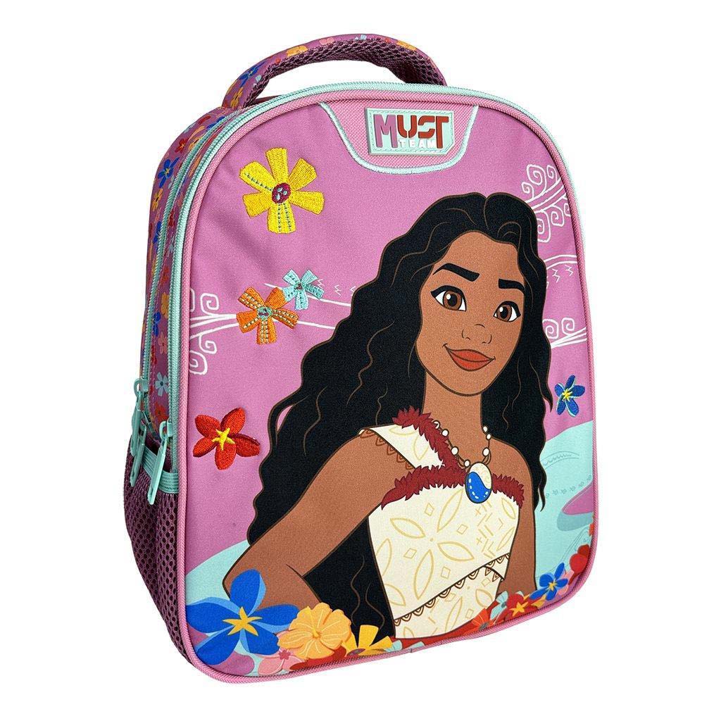 imagen de Luna: Mochila de jardín de infantes Disney Vaiana 2 redondeada de 2 compartimentos 27x10x31cm 1