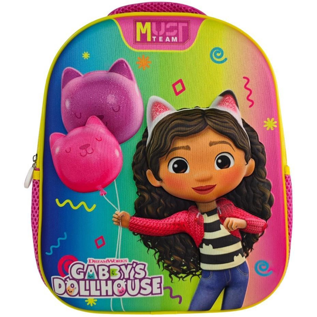 imagen de Luna: Mochila de jardín de infantes Gabi casa de muñecas Must Team 3D 26x10x32 cm 1