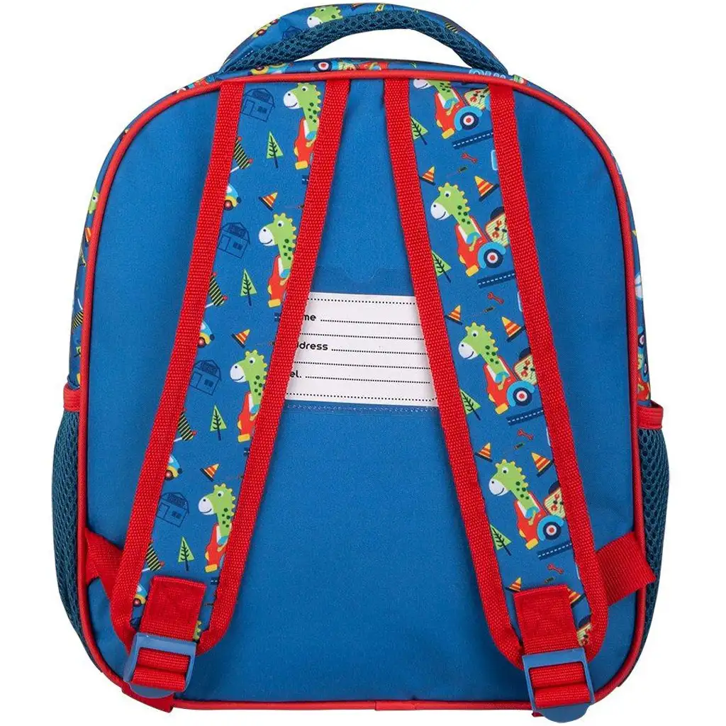 imagen de Luna: Mochila de jardín de infantes Must Team de dinosaurios redondeada de 2 compartimentos 27x10x31cm 2