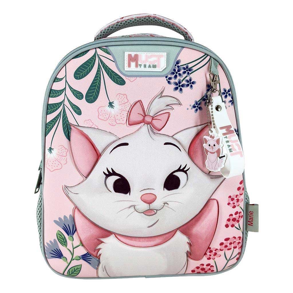 imagen de Luna: Mochila de jardín de infantes redondeada de 2 compartimentos de Marie gato 27x10x31cm 1