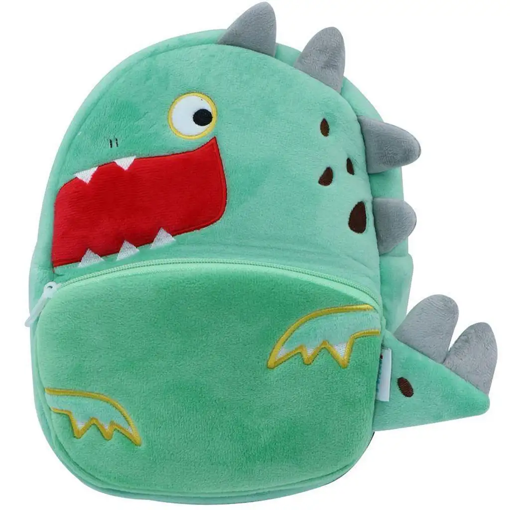 imagen de Luna: Mochila de peluche para jardín de infancia con estampado de dinosaurio Must 27x10x24cm 1