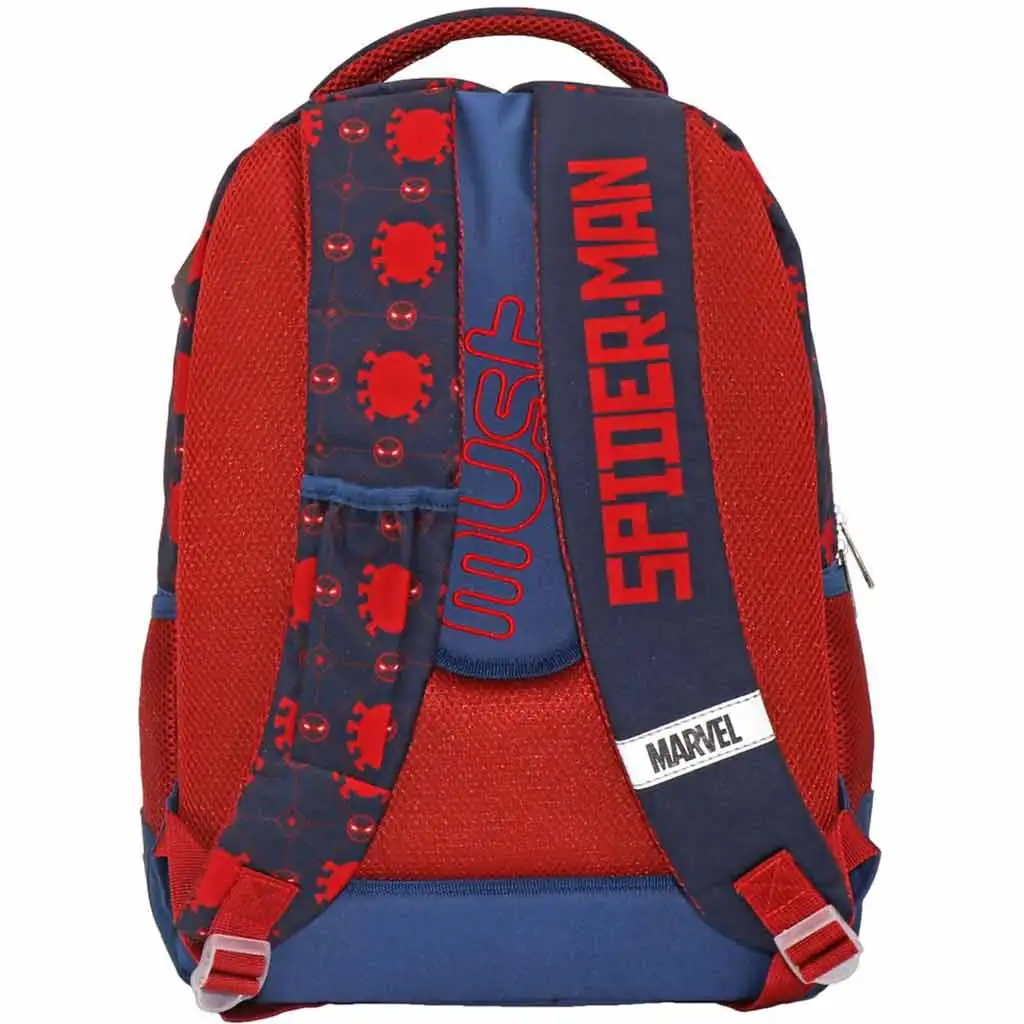 imagen de Luna: Mochila escolar de Spiderman con tres compartimentos, mochila 32x18x43cm 2