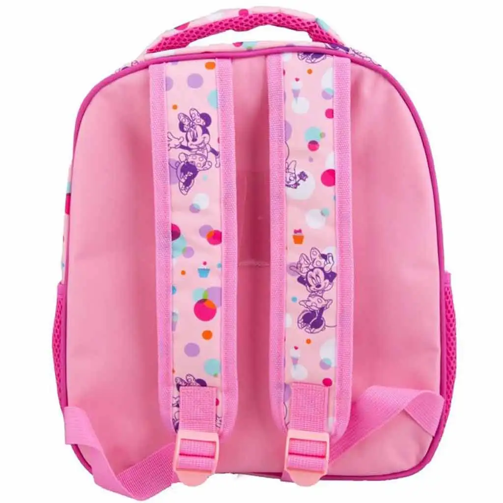 imagen de Luna: Mochila escolar Minnie Mouse redondeada de dos compartimentos 27x10x31cm 2