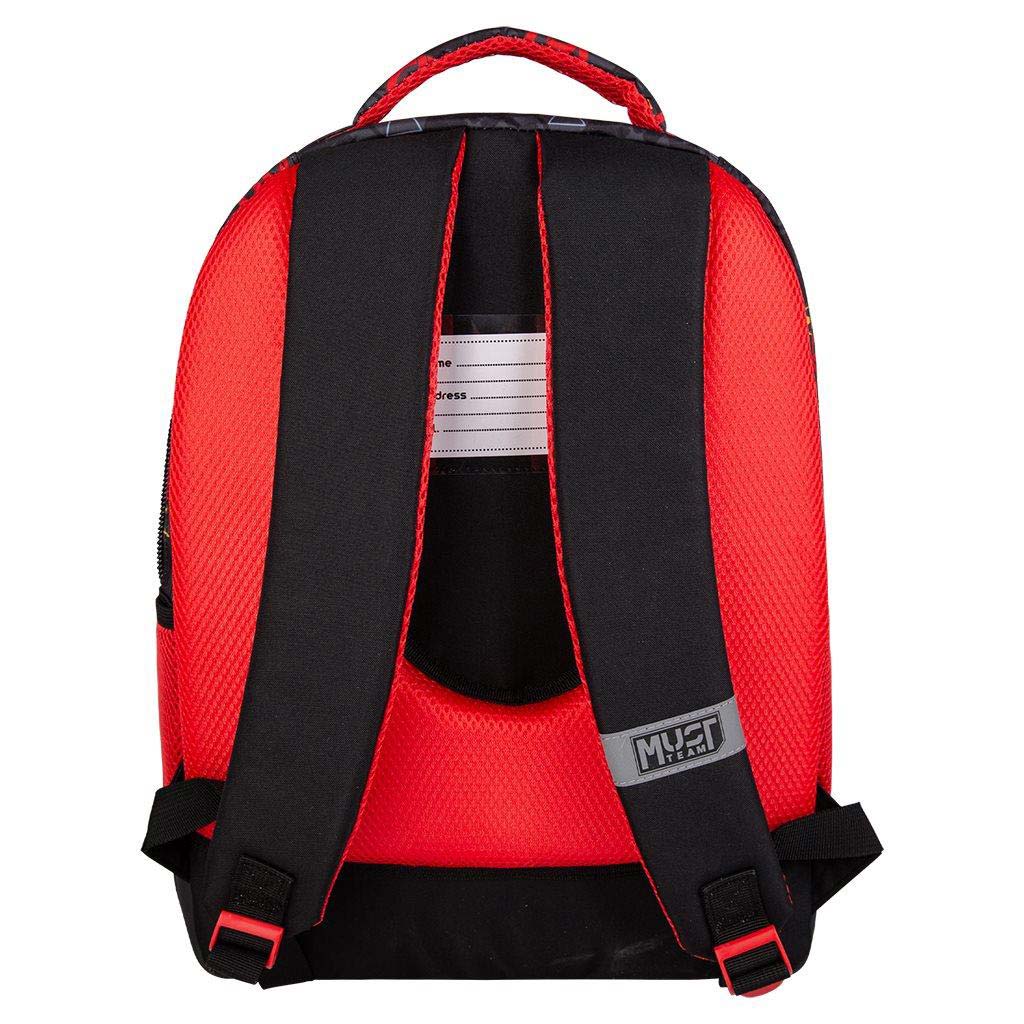 imagen de Luna: Mochila escolar redondeada de 3 compartimentos de Iron Man, mochila 32x18x43cm 2