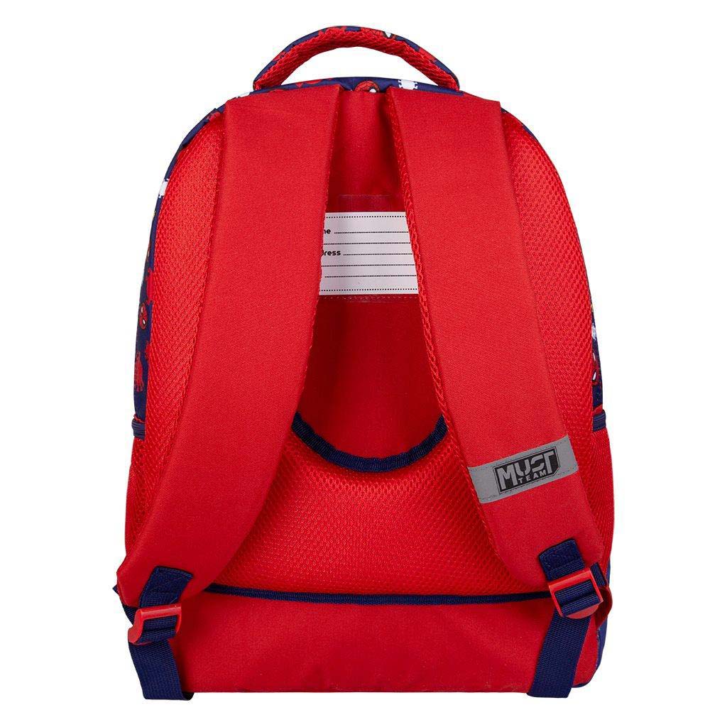 imagen de Luna: Mochila escolar redondeada de 3 compartimentos de Pókember Thwip, mochila 32x18x43cm 2