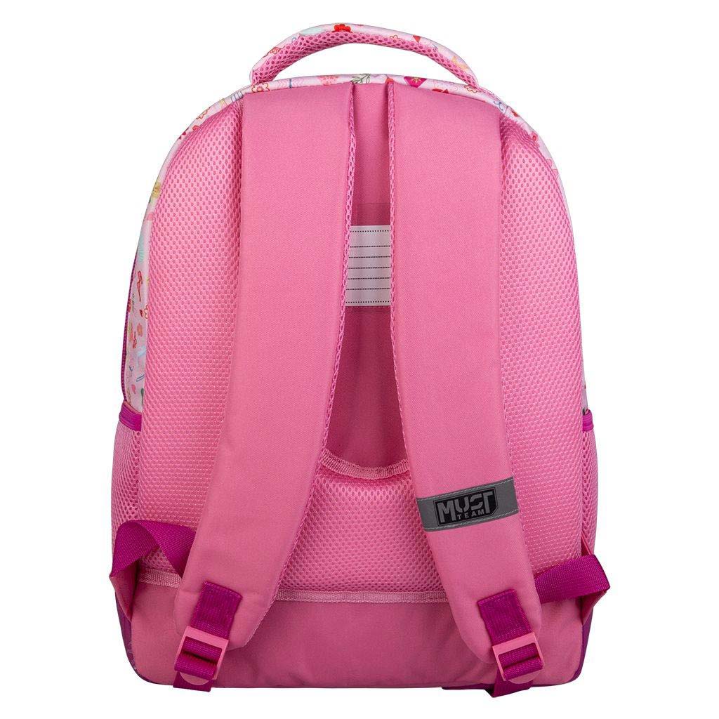 imagen de Luna: Mochila escolar redondeada de 3 compartimentos de Team Disney Princesas, mochila 32x18x43cm 2