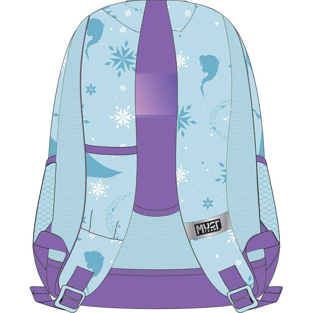 imagen de Luna: Mochila escolar redondeada de 3 compartimentos de Team Jégvarázs Elsa, mochila 32x18x43cm 2