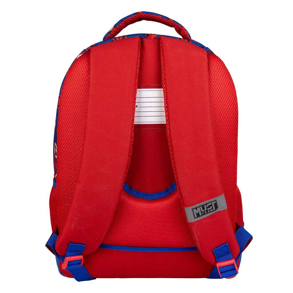 imagen de Luna: Mochila escolar redondeada de 3 compartimentos del Capitán América, mochila 32x18x43cm 2