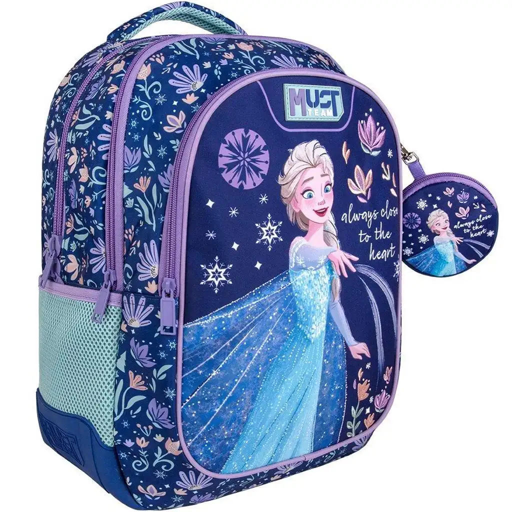 imagen de Luna: Mochila escolar redondeada Must Team Frozen de 3 compartimentos, mochila 32x18x43cm 1