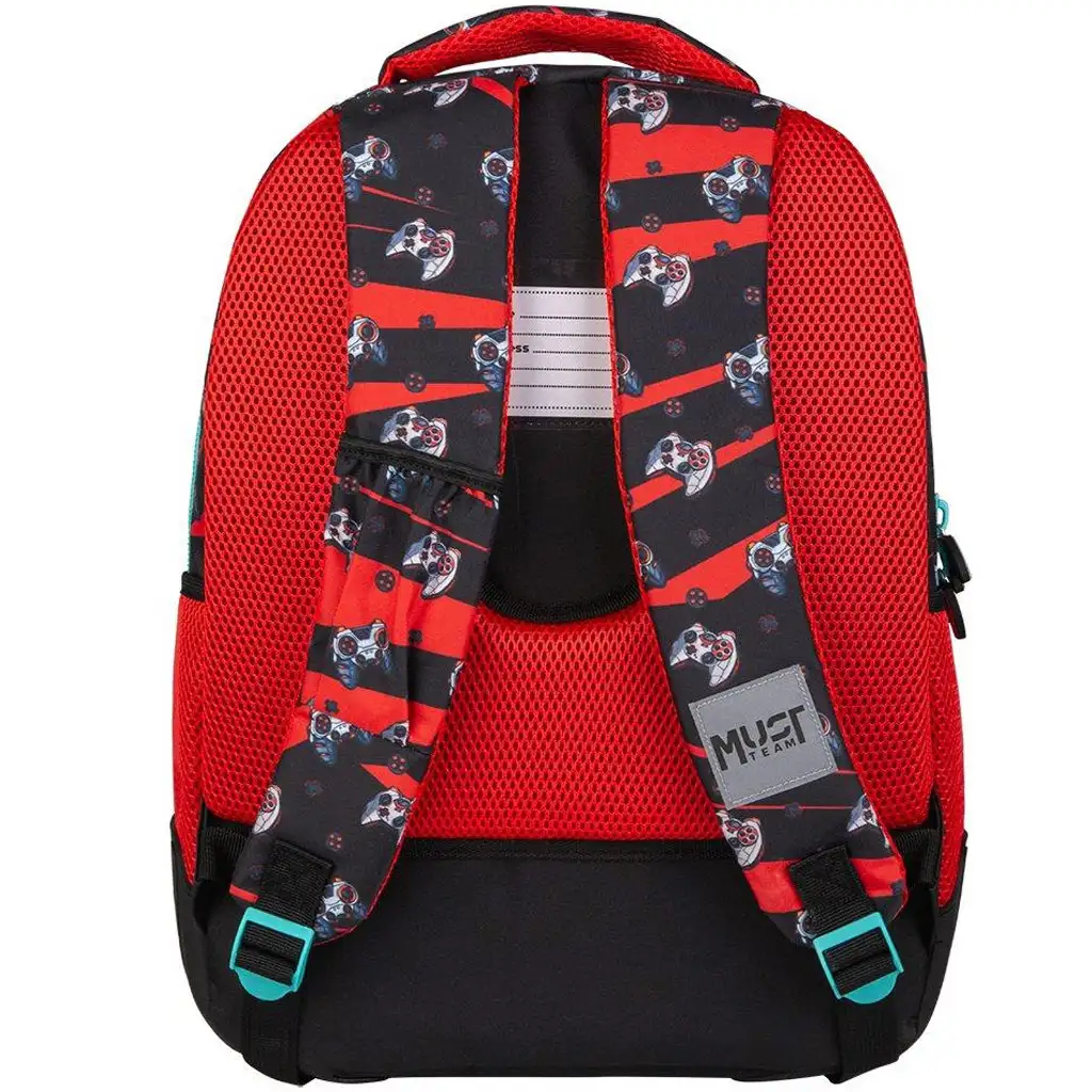 imagen de Luna: Mochila escolar redondeada Must Team Gamer de 3 compartimentos, mochila 32x18x43cm 2