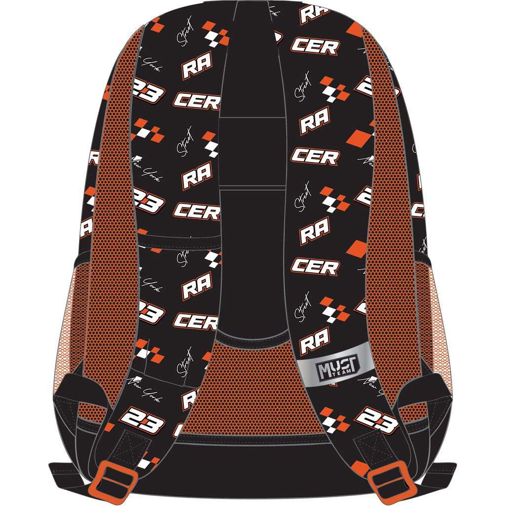 imagen de Luna: Mochila escolar redondeada Must Team Street Racer de 3 compartimentos, mochila 32x18x43cm 2