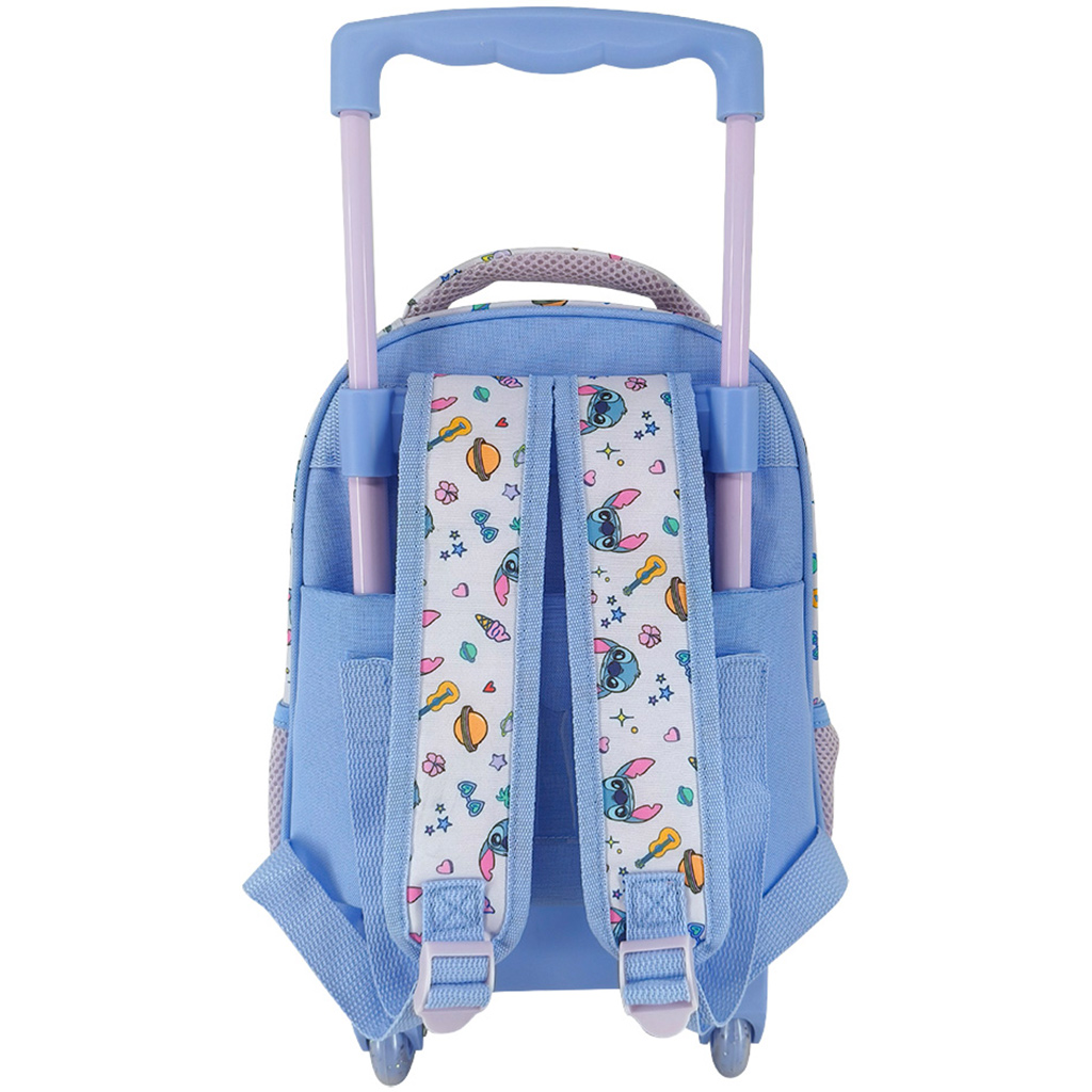 imagen de Luna: Mochila rodante de Disney Stitch de 2 compartimentos 27x10x31 cm 2