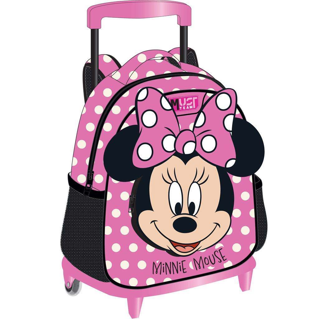 imagen de Luna: Mochila rodante de jardín de infantes Team Minnie Mouse 27x10x31cm 1