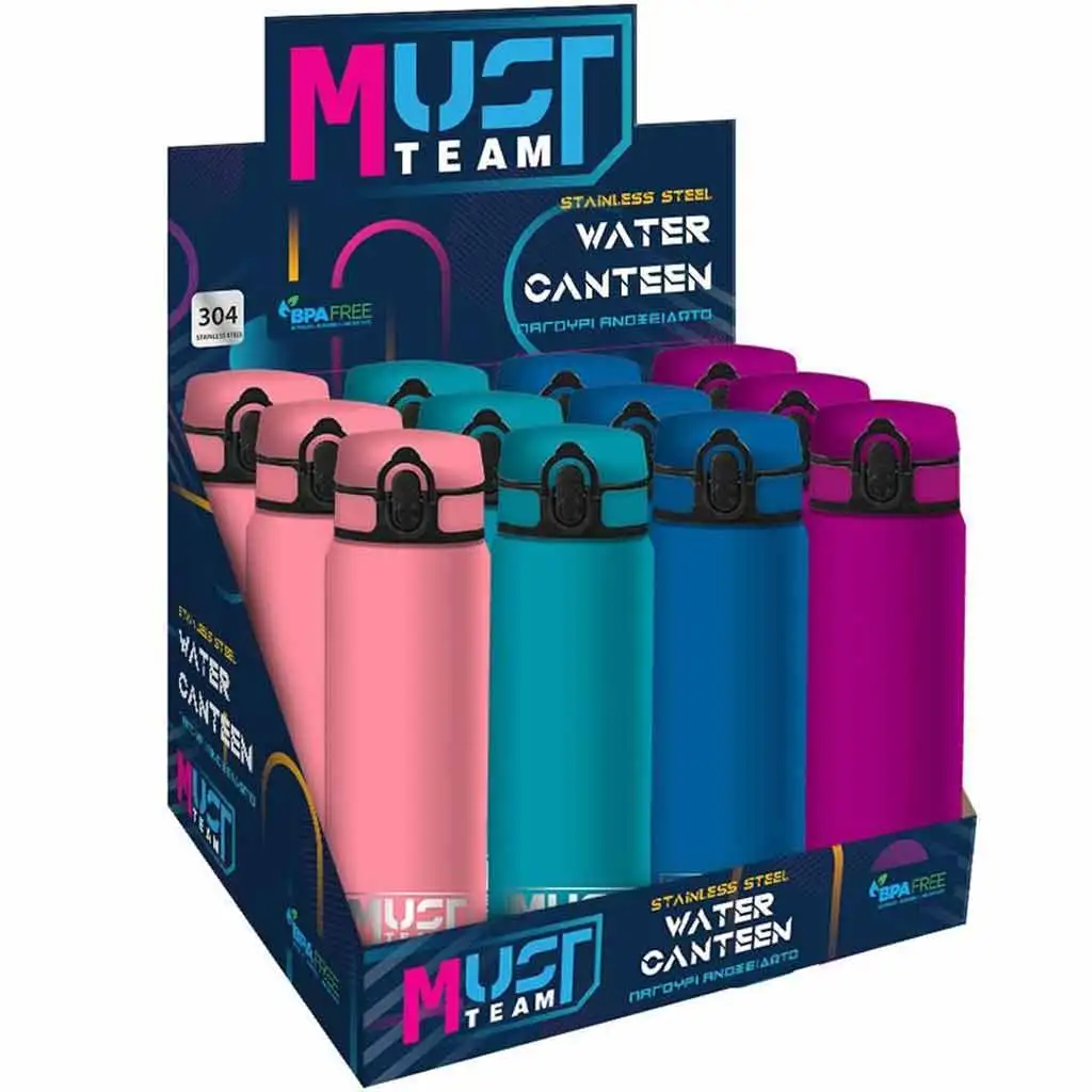 imagen de Luna: Must... Botella de acero inoxidable 600ml en varios colores 1ud 1