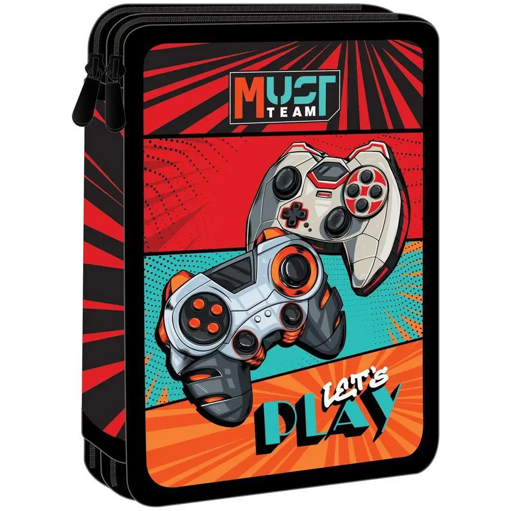 imagen de Luna: Must Team Let's play gamer con diseño de 2 niveles estuche de lápices relleno 1