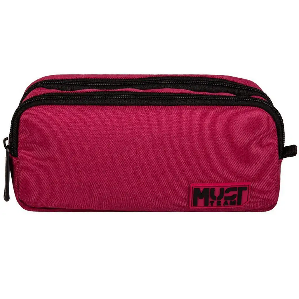 imagen de Luna: Must Team Monochrome burdeos-negro estuche cilíndrico con 2 bolsillos 1