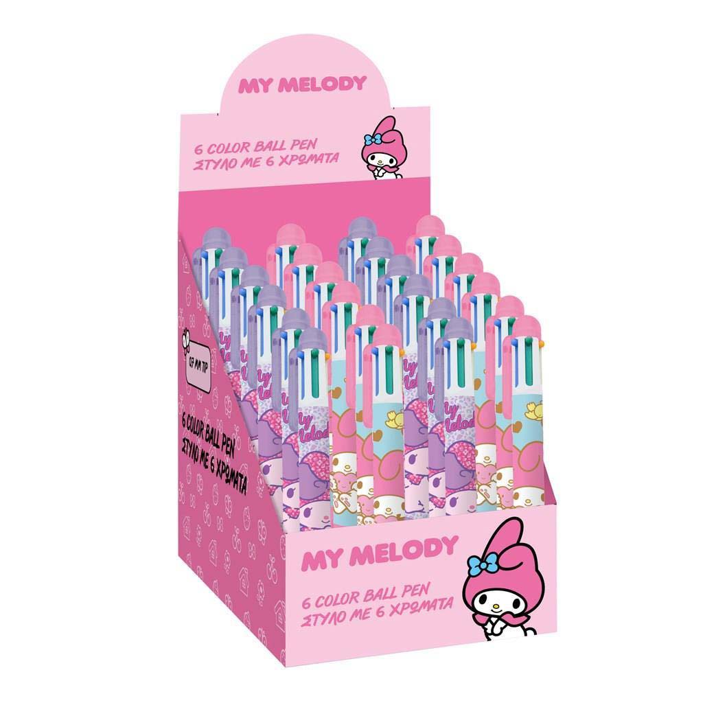 imagen de Luna: My Melody bolígrafo de 6 colores varios 1ud 1