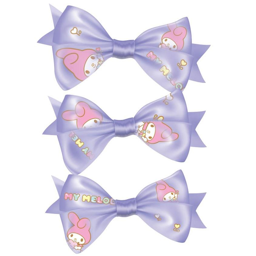 imagen de Luna: My Melody set de 3 horquillas con lazo 2