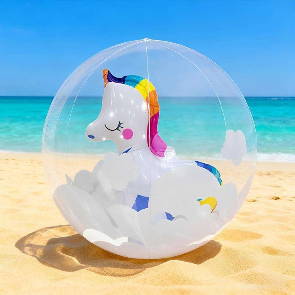 imagen de Luna: Pelota de playa de unicornio 2