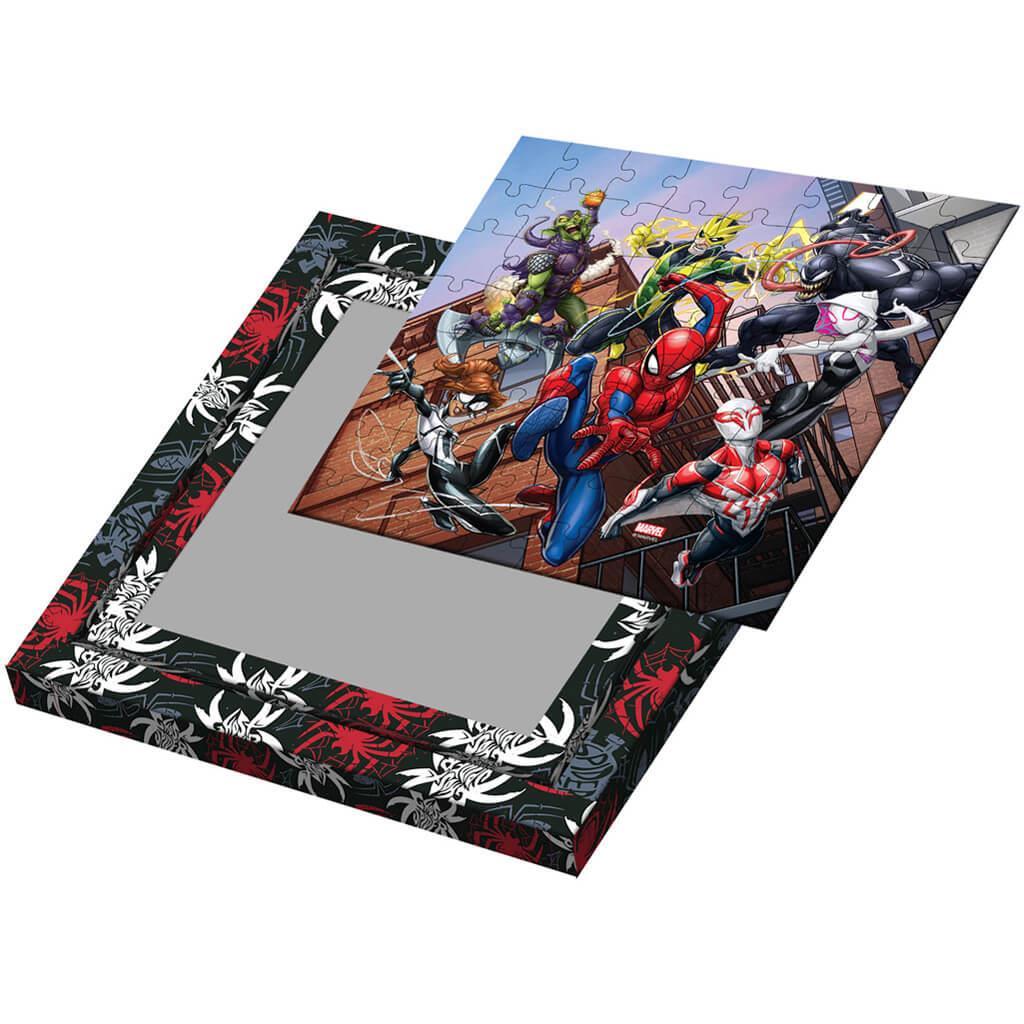imagen de Luna: Póker Spider-Man 2en1 en marco de 64 piezas para colorear 2