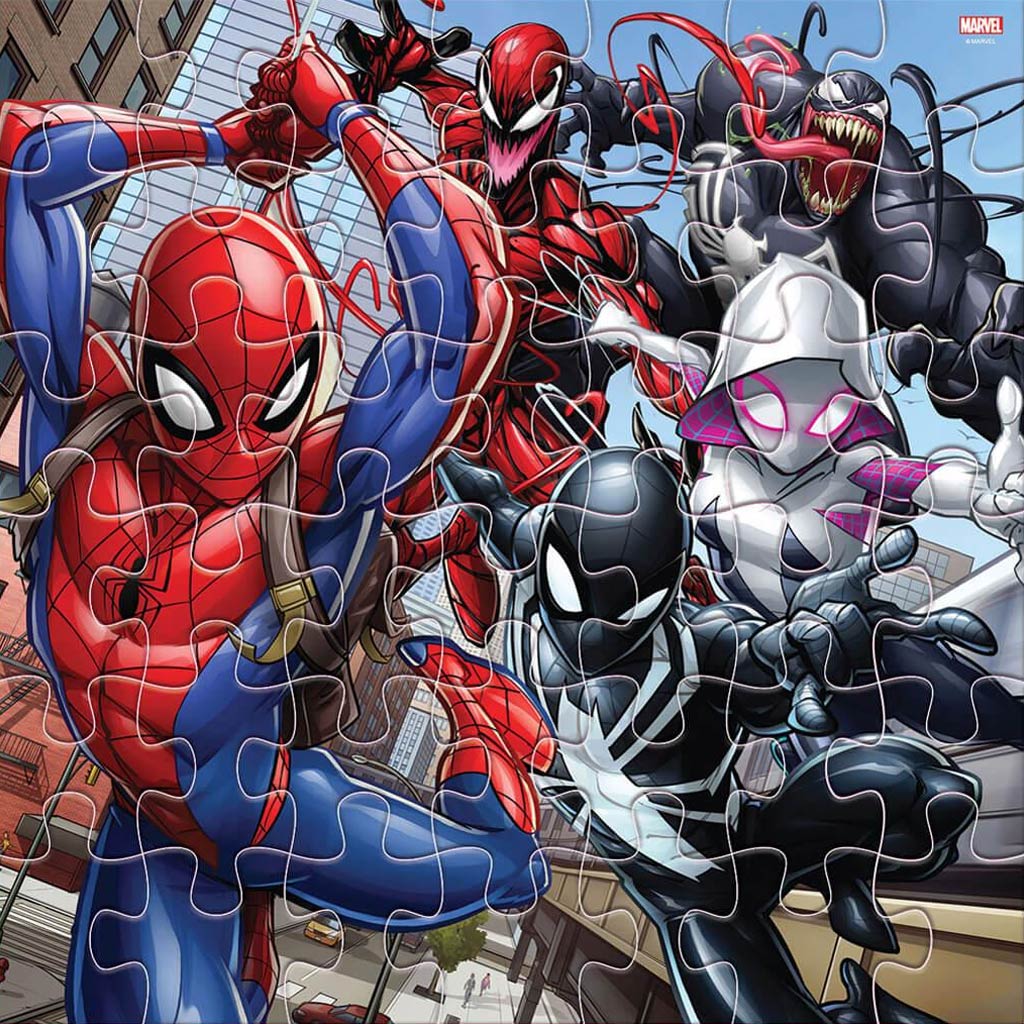 imagen de Luna: Puzzle coloreable de Spiderman de 42 piezas 2