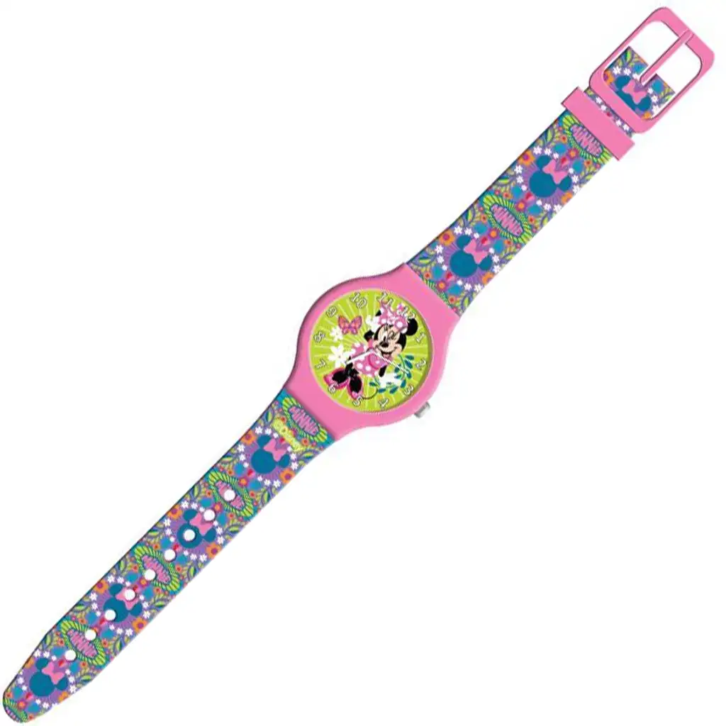 imagen de Luna: Reloj analógico de Minnie Mouse en caja de metal 2