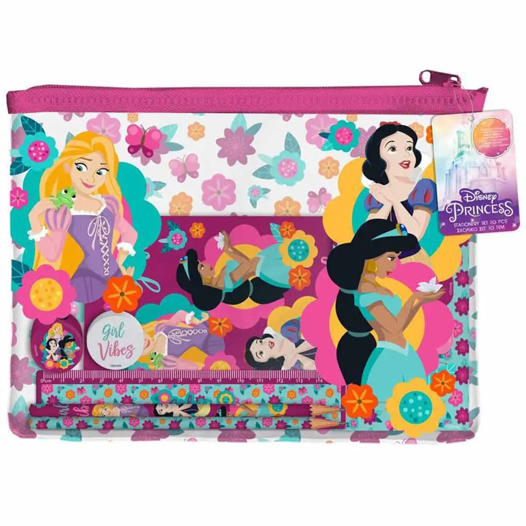 imagen de Luna: Set de papelería de Princesas Disney en bolsa de PVC 1