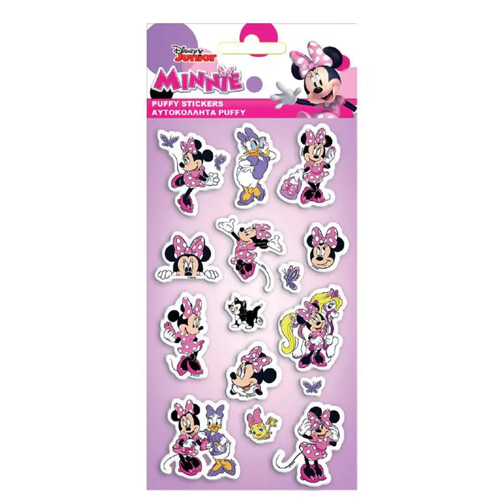 imagen de Luna: Set de pegatinas 3D de Minnie Mouse en relieve de 10x22 cm 1