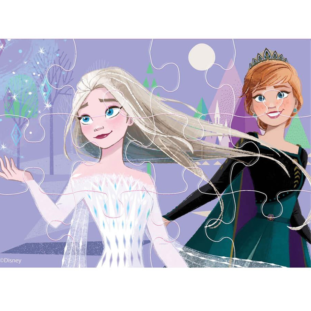 imagen de Luna: Set de rompecabezas 4 en 1 de Frozen 2