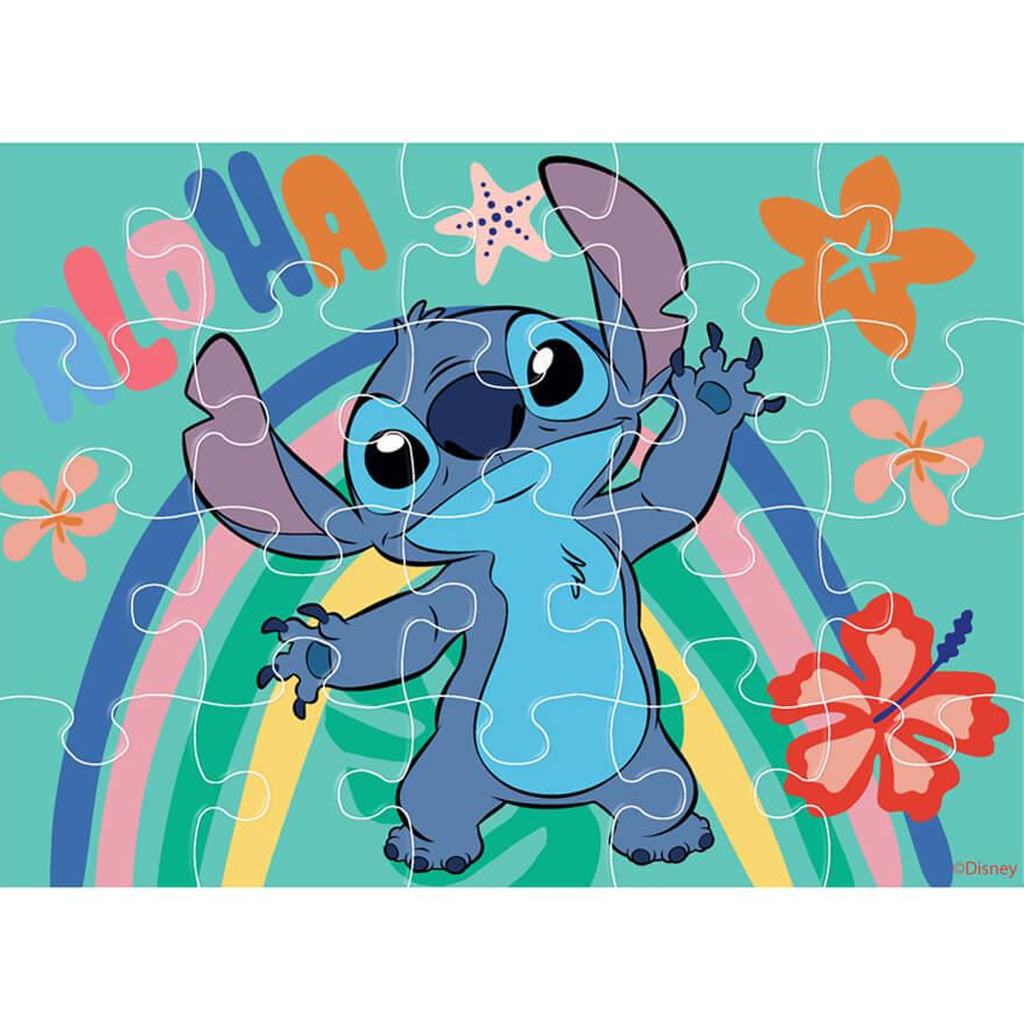 imagen de Luna: Set de rompecabezas 4 en 1 de Stitch 4