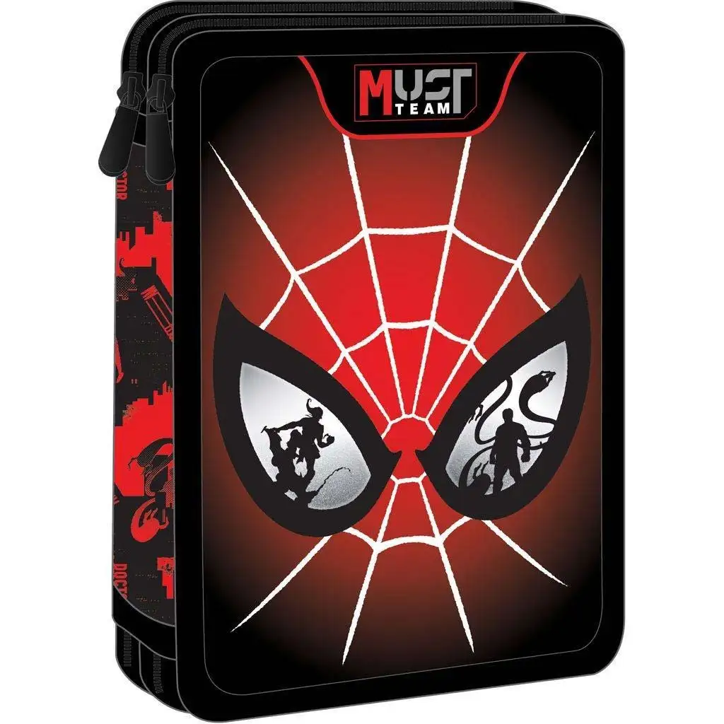 imagen de Luna: Spider estuche de lápices de 2 niveles – diseño Eyes 1